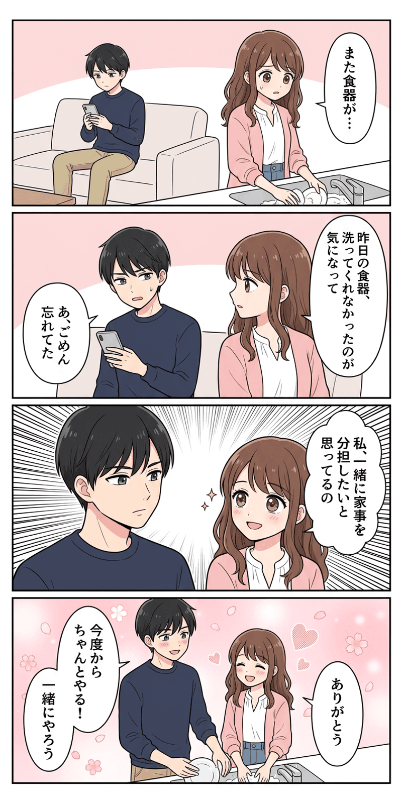 ゴットマンの四騎士を恋愛シーンで解説する4コマまんが