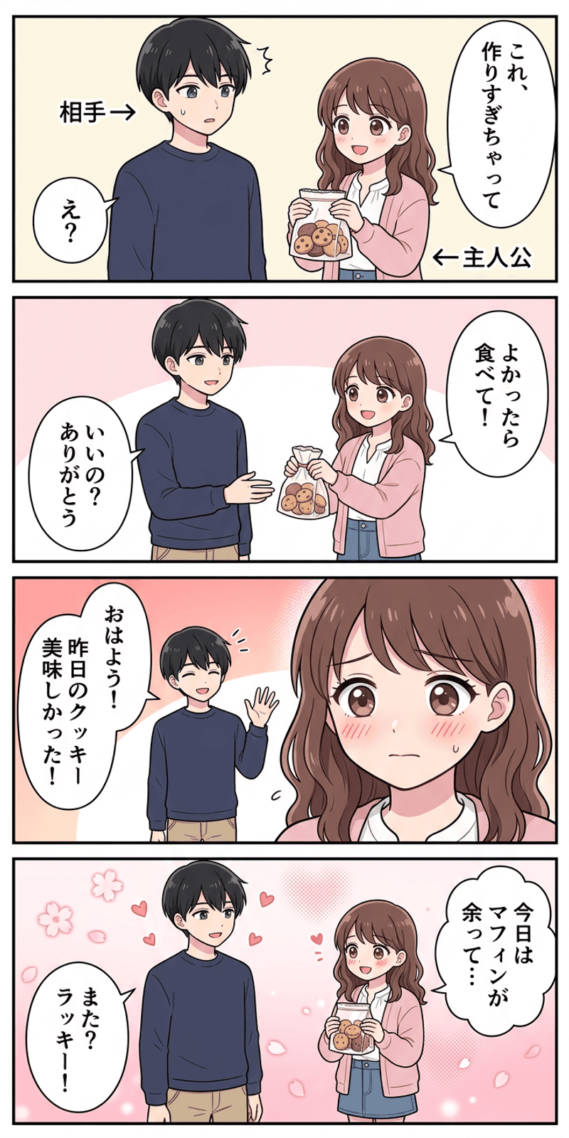 ゼロ価格効果を恋愛シーンで解説する4コマまんが